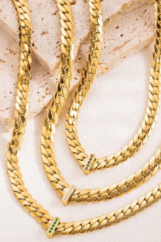 Cuban Flat Chain Necklace