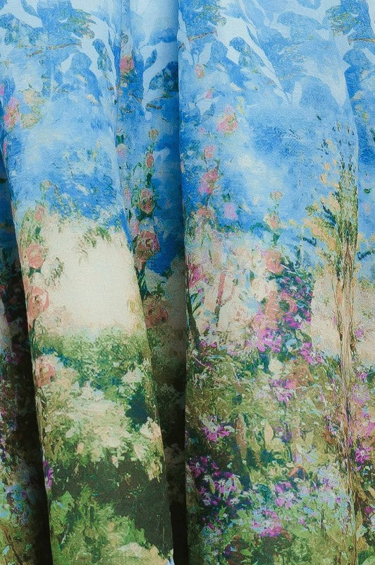 Monet Garden Midi Dress