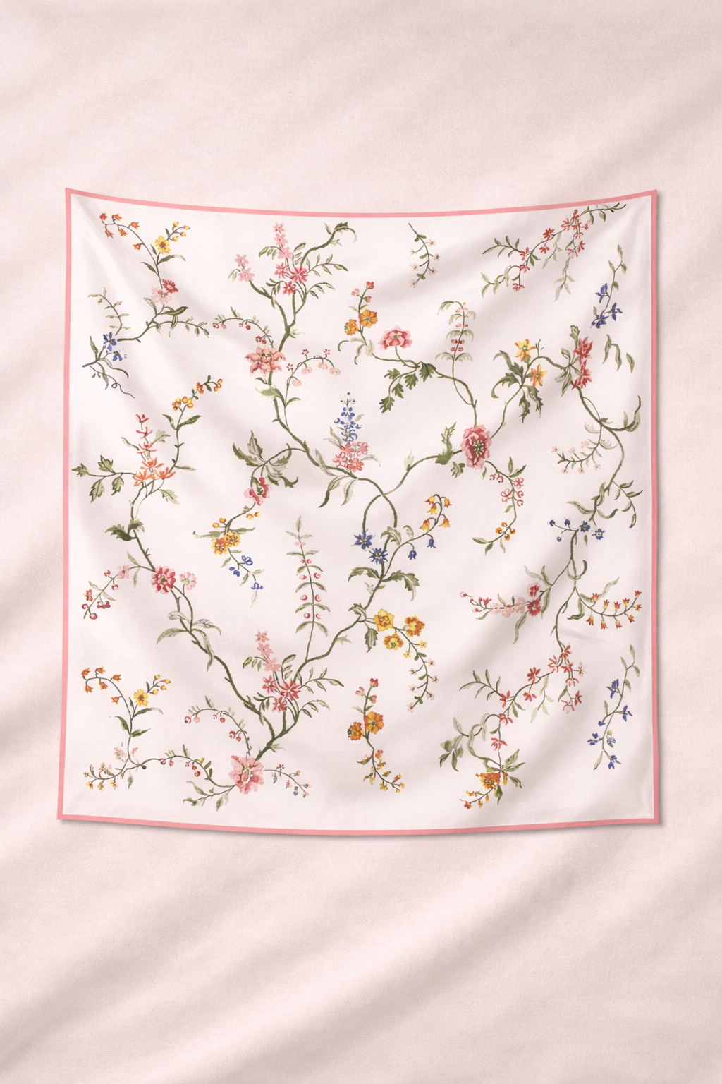 Camellia Bloom Silk Scarf