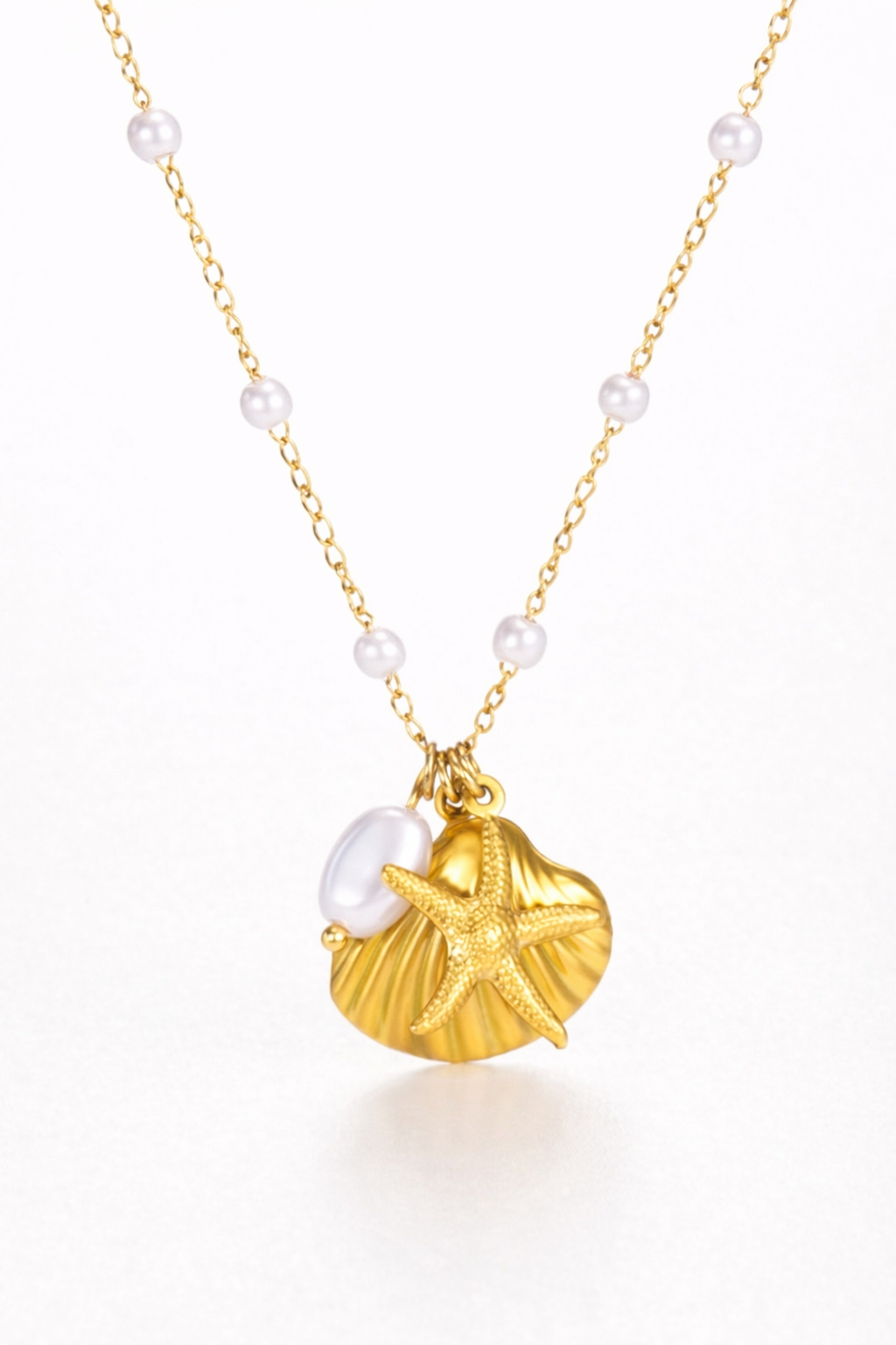 Golden Tide Charm Necklace