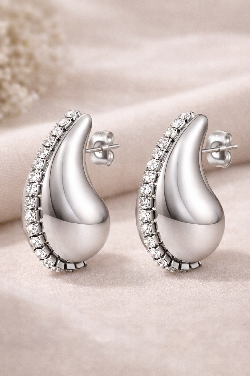 Water Drop Cubic Zirconia Earrings